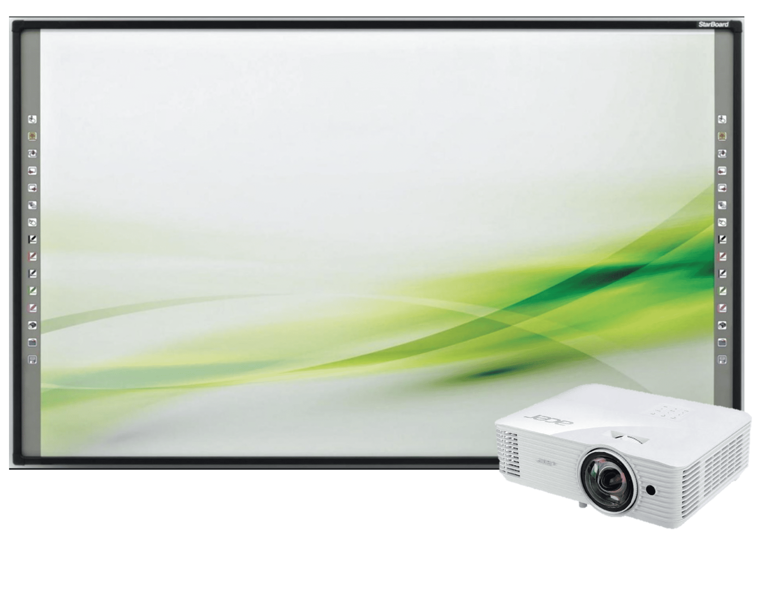 Інтерактивна дошка Starboard FX-79E2 (FX-79E2-L) та короткофокусний проектор Acer S1286H (MR.JQF11.001)